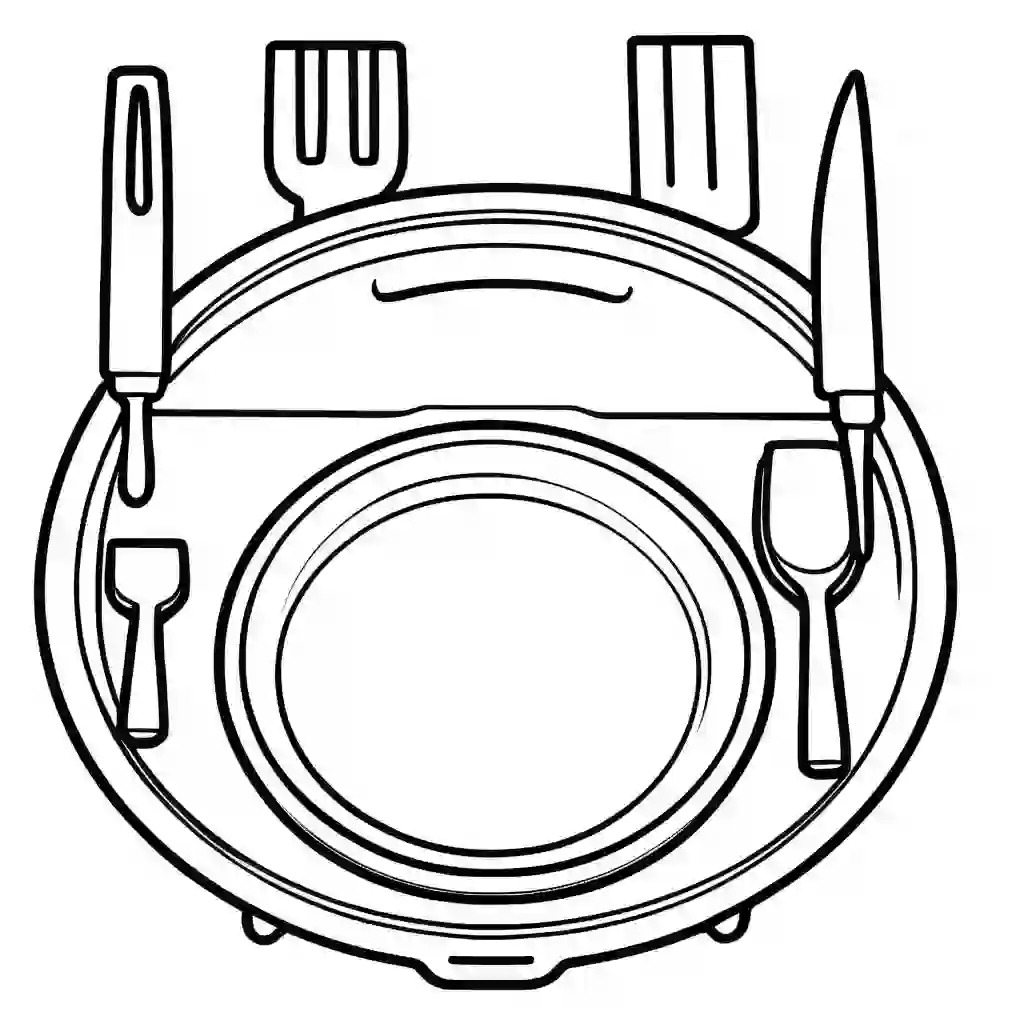 Griddle coloring pages